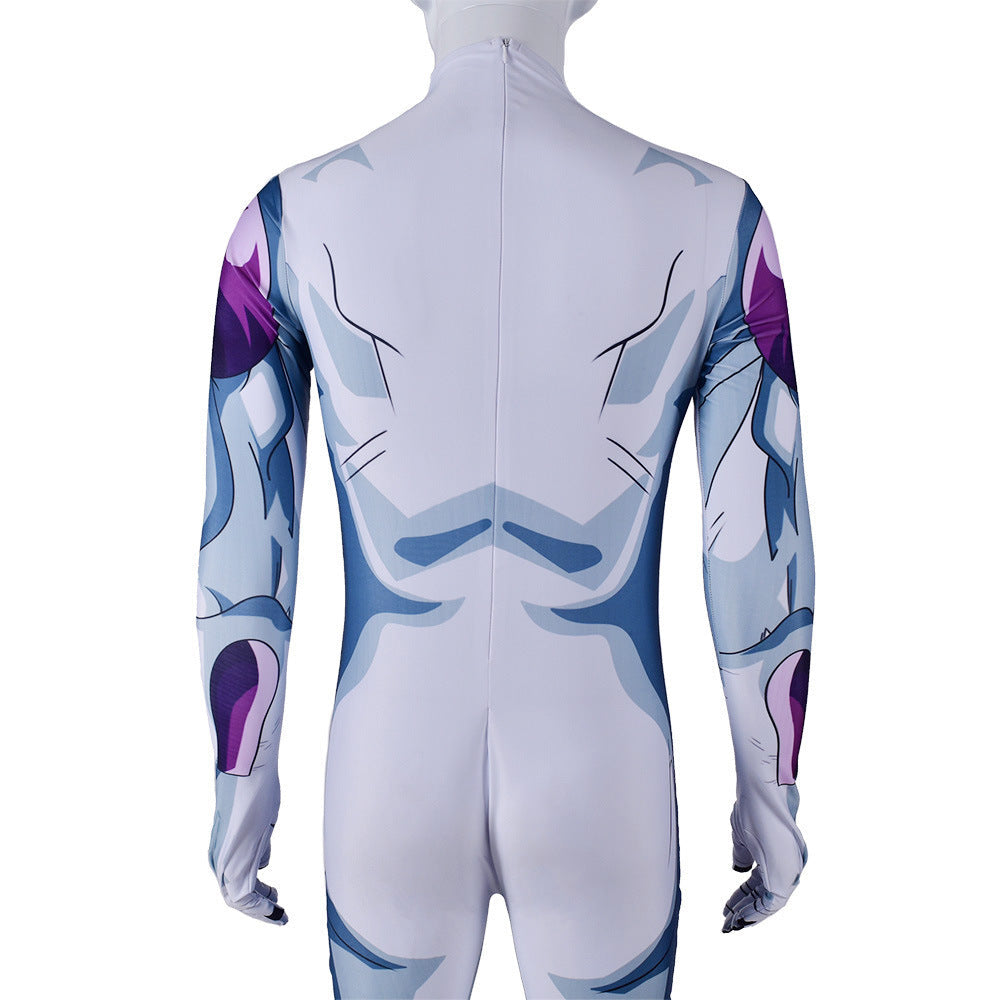 Anime Dragon Ball Frieza Zentai Costume Outfit Halloween Carnival Cosplay Jumpsuit