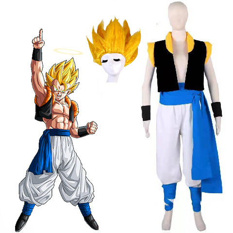 Anime Dragon Ball Fusion of Goku and Vegeta Gogeta Cosplay Costume Halloween Carnival Cosplay Outfit
