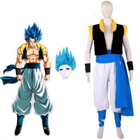 Anime Dragon Ball Fusion of Goku and Vegeta Gogeta Cosplay Costume Halloween Carnival Cosplay Outfit