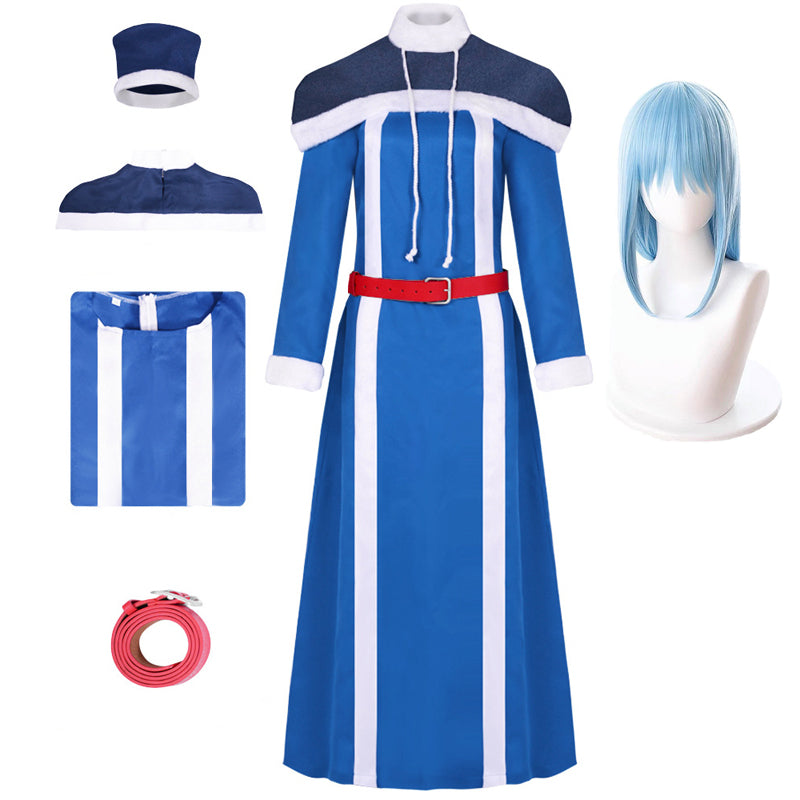Juvia Lockser Cosplay Costume Full Set With Hat Halloween Costume Set