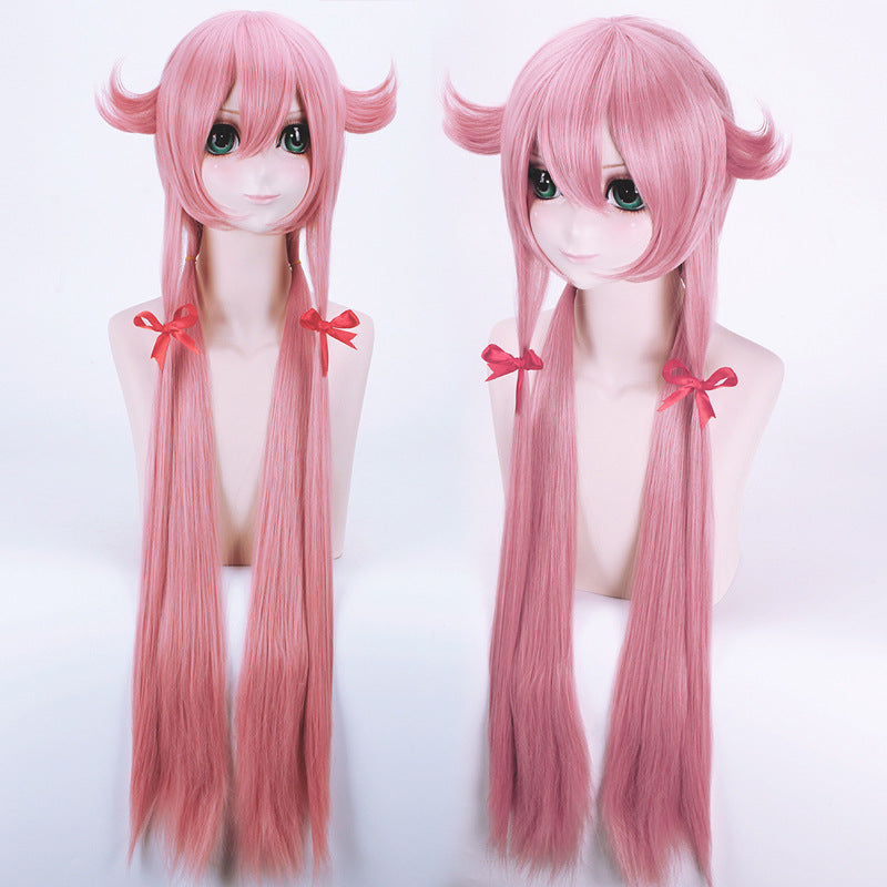 Anime Future Diary Cosplay Yuno Gasai Cosplay Wigs Pink Wigs