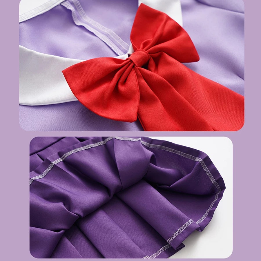 Anime Future Diary Cosplay Yuno Gasai Uniform Costume Purple JK Uniform Outfit