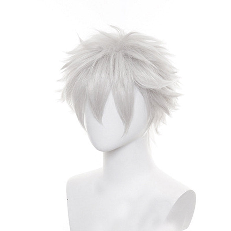 Anime Silver Soul/Gintama Gintoki Sakata Costume Wigs Cosplay Accessories Silver Wigs