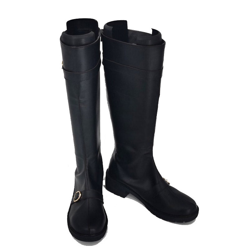 Anime Silver Soul/Gintama Gintoki Sakata Costume Shoes Cosplay Black Boots