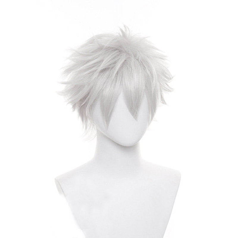 Anime Silver Soul/Gintama Gintoki Sakata Costume Wigs Cosplay Accessories Silver Wigs