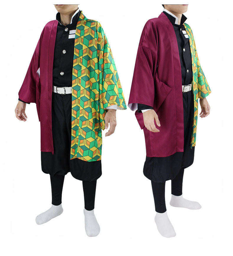 Anime Giyu Costume Giyuu Cosplay Outfit Halloween Carnival Cosplay Costume Kimono Suit