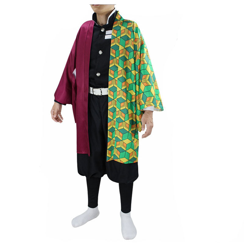 Anime Giyu Costume Giyuu Cosplay Outfit Halloween Carnival Cosplay Costume Kimono Suit