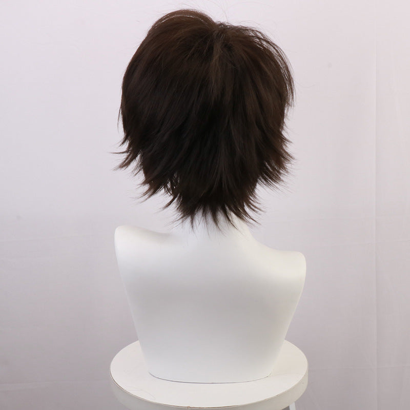 Aoba Johsai Toru Oikawa Cosplay Wigs Brown Short Wigs