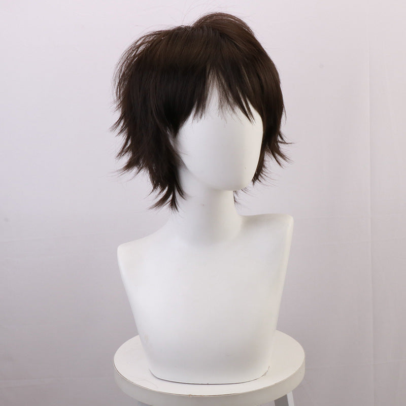 Aoba Johsai Toru Oikawa Cosplay Wigs Brown Short Wigs