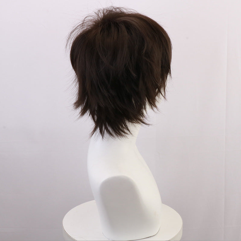 Aoba Johsai Toru Oikawa Cosplay Wigs Brown Short Wigs