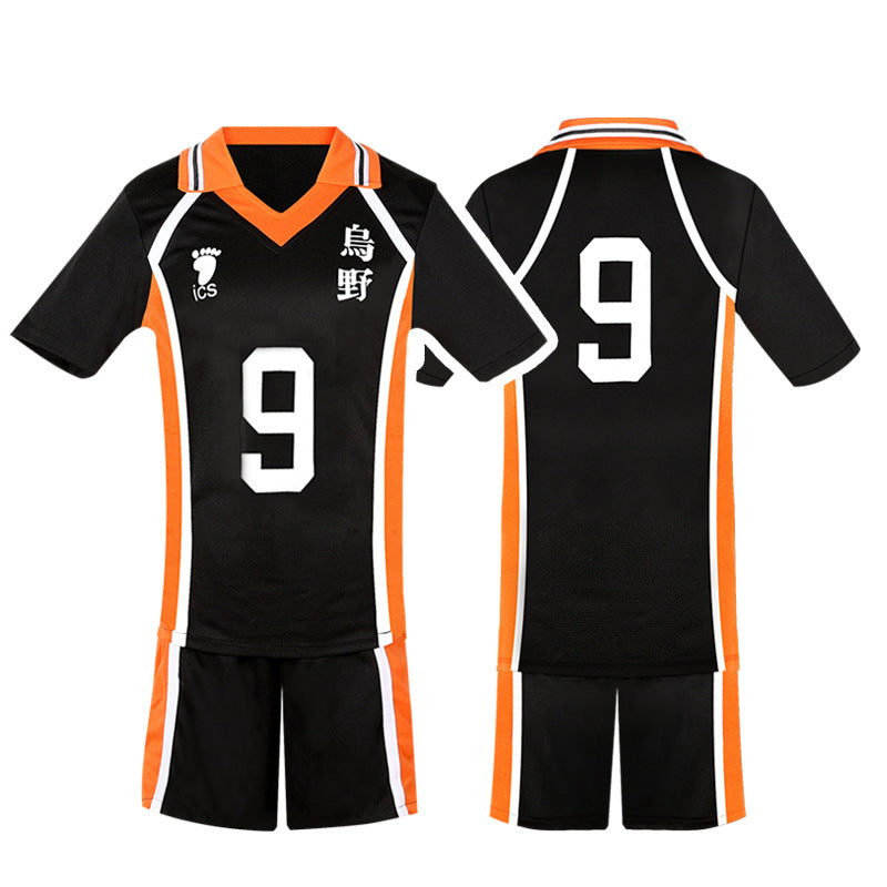 Karasuno Tobio Kageyama Uniform Costume+Wigs Halloween Cosplay Outfit Sportswear