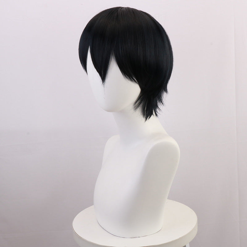 Karasuno Tobio Kageyama Cosplay Wigs Black Short Wigs