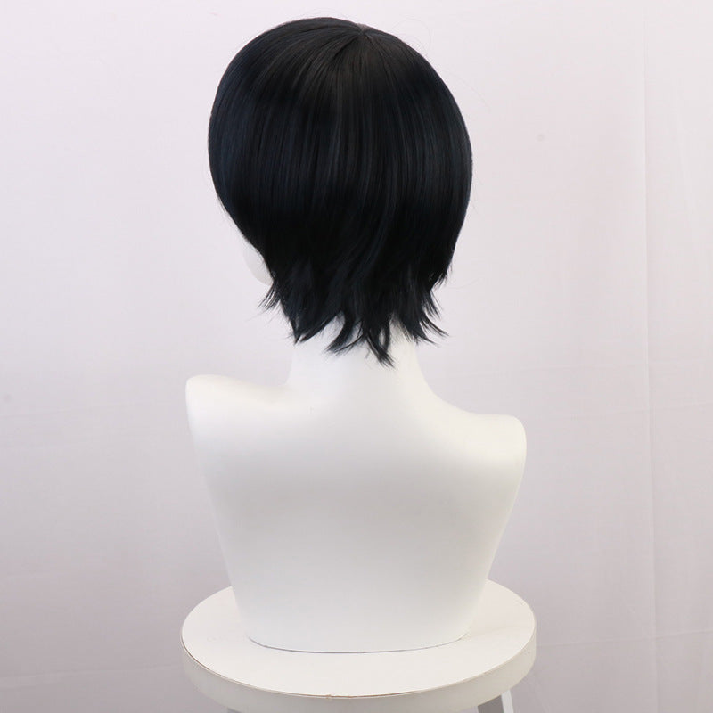 Karasuno Tobio Kageyama Cosplay Wigs Black Short Wigs