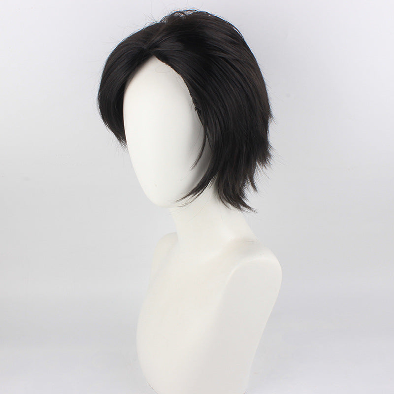 Nekoma High Tetsuro Kuroo Cosplay Wigs Black Short Wigs Accessories
