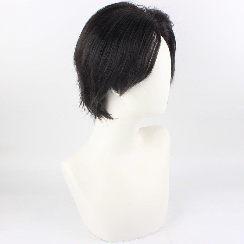 Nekoma High Tetsuro Kuroo Cosplay Wigs Black Short Wigs Accessories
