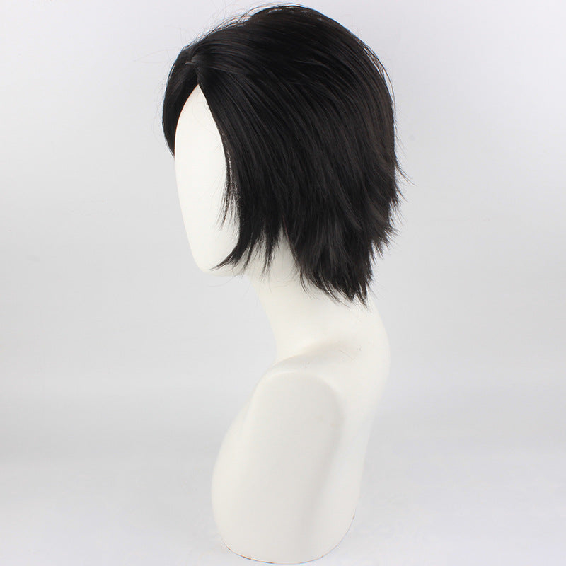 Nekoma High Tetsuro Kuroo Cosplay Wigs Black Short Wigs Accessories