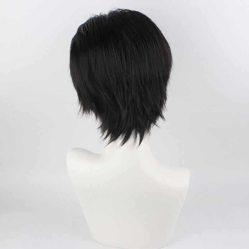 Nekoma High Tetsuro Kuroo Cosplay Wigs Black Short Wigs Accessories