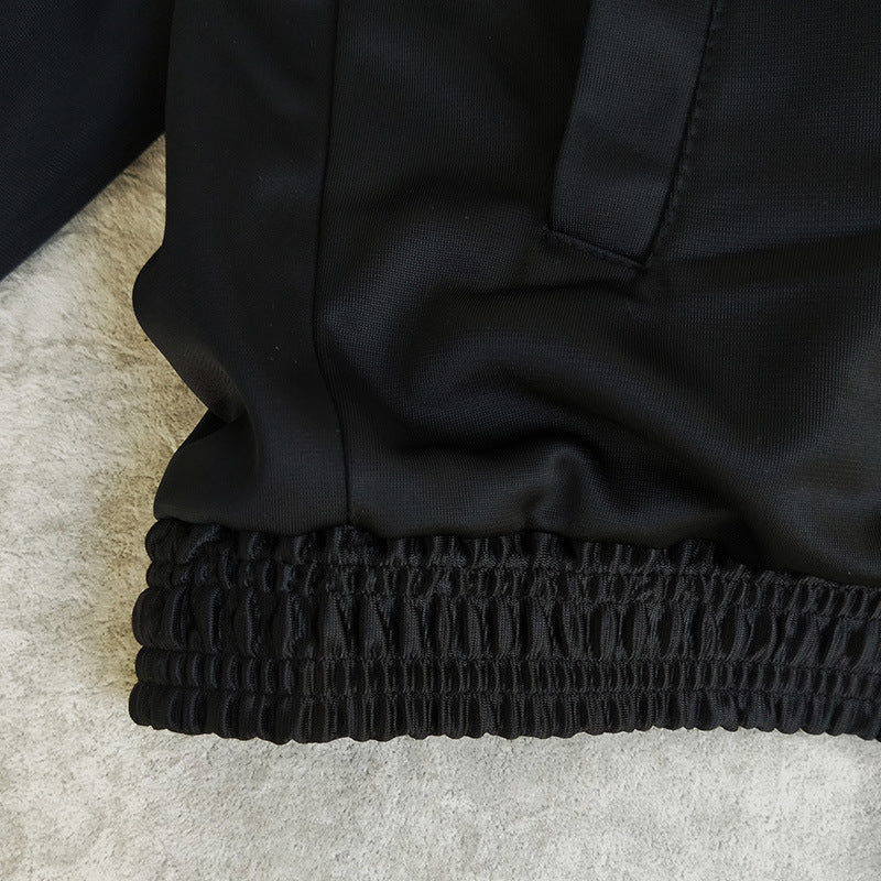 Karasuno High Black Uniform Cosplay Costume Black Jacket and Pants Set