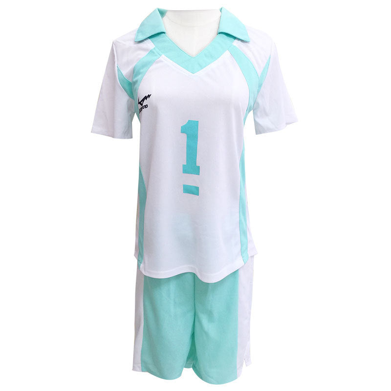Aoba Johsai Toru Oikawa Volleyball Uniform Costume+Wigs Cosplay Costume Outfit