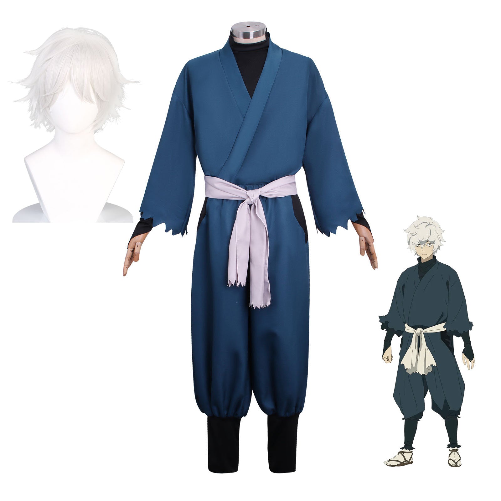 Anime Hell's Paradise: Jigokuraku Gabimaru Costume Uniform Halloween Costume Outfit