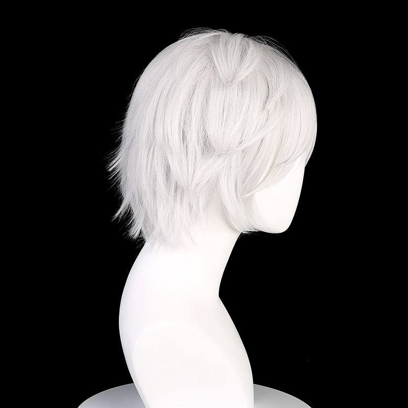 Anime Hell's Paradise: Jigokuraku Gabimaru Costume Wigs Silver Short Wigs
