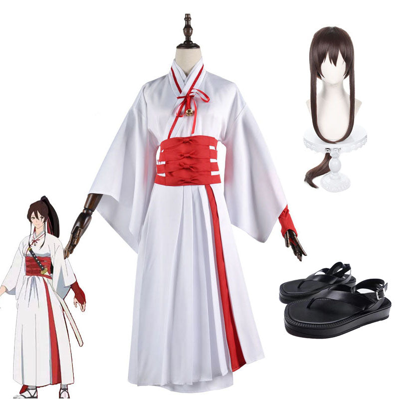 Anime Hell's Paradise: Jigokuraku Yamada Asaemon Sagiri Whole Set Costume+Wigs+Shoes Halloween Costume Outfit