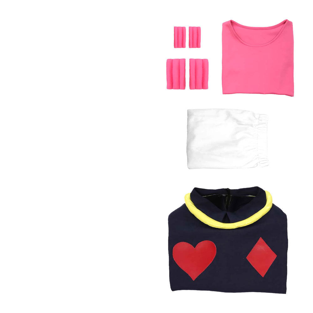 The Magician Hisoka Morow Whole Set Cosplay Costume+Wigs+Shoes Halloween Cosplay Costume Outfit Set