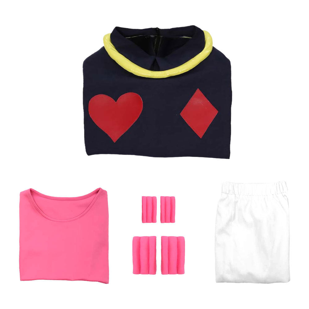 The Magician Hisoka Morow Whole Set Cosplay Costume+Wigs+Shoes Halloween Cosplay Costume Outfit Set