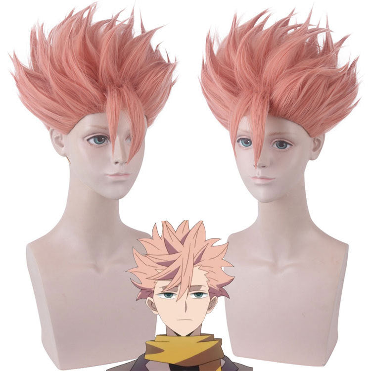 Anime ID: Invaded Sakaido/Akihito Narihisago Cosplay Pink Short Wigs