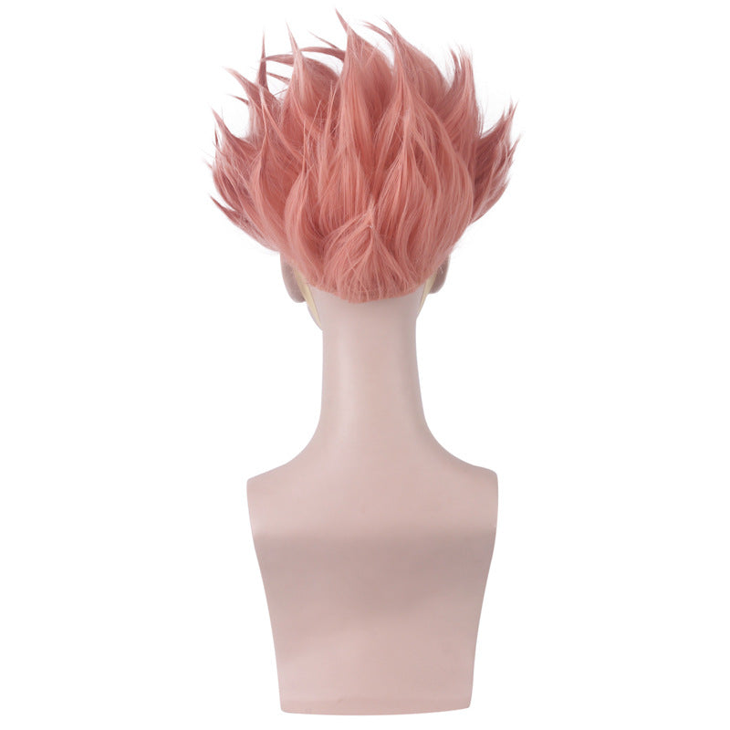 Anime ID: Invaded Sakaido/Akihito Narihisago Cosplay Pink Short Wigs
