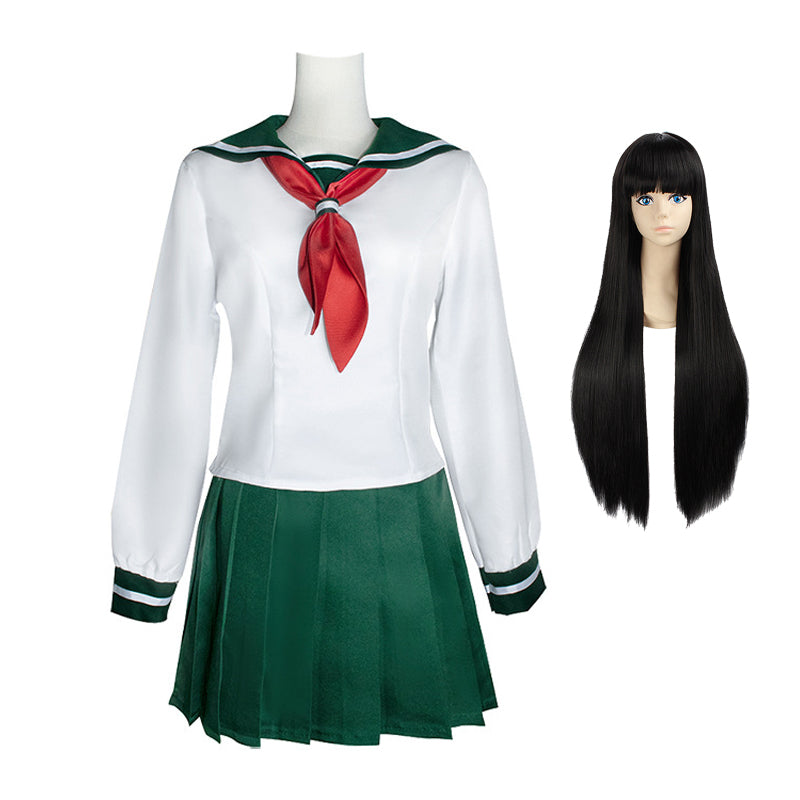 Kagome Higurashi School Uniform Cosplay Costume Halloween Cosplay Outfit