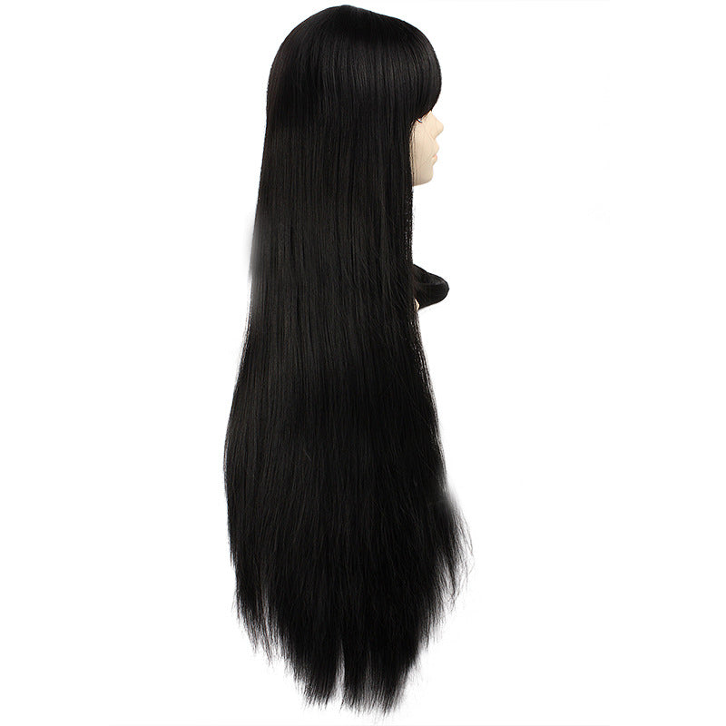 Kikyo Kagome Higurashi Cosplay Wigs Black Long Costume Wigs