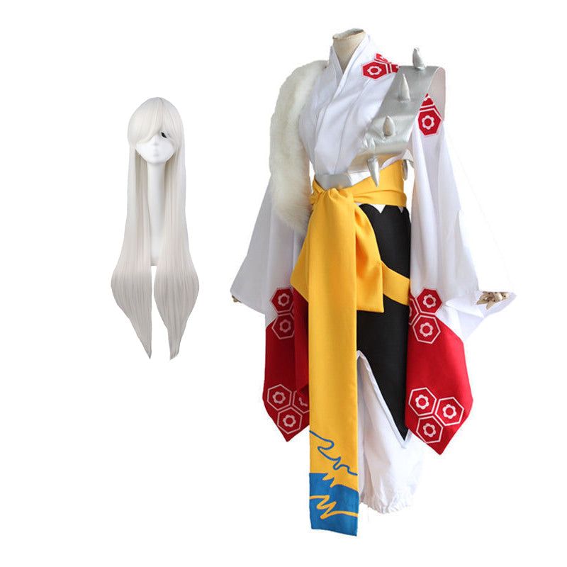 Sesshomaru Cosplay Costume Full Set Halloween Carnival Costume Outfit