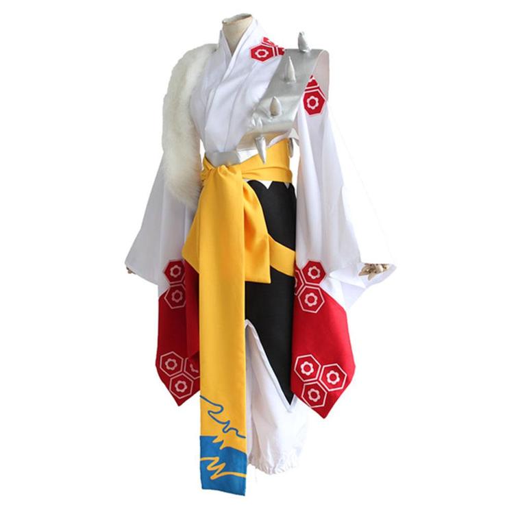 Destruction of Life Sesshomaru Cosplay Costume Full Set With Wigs and Shoes Halloween Costume Suit Set
