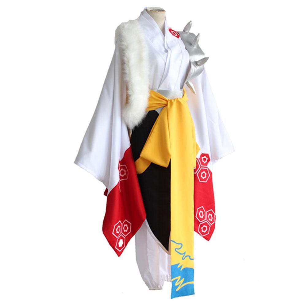 Destruction of Life Sesshomaru Cosplay Costume Full Set With Wigs and Shoes Halloween Costume Suit Set