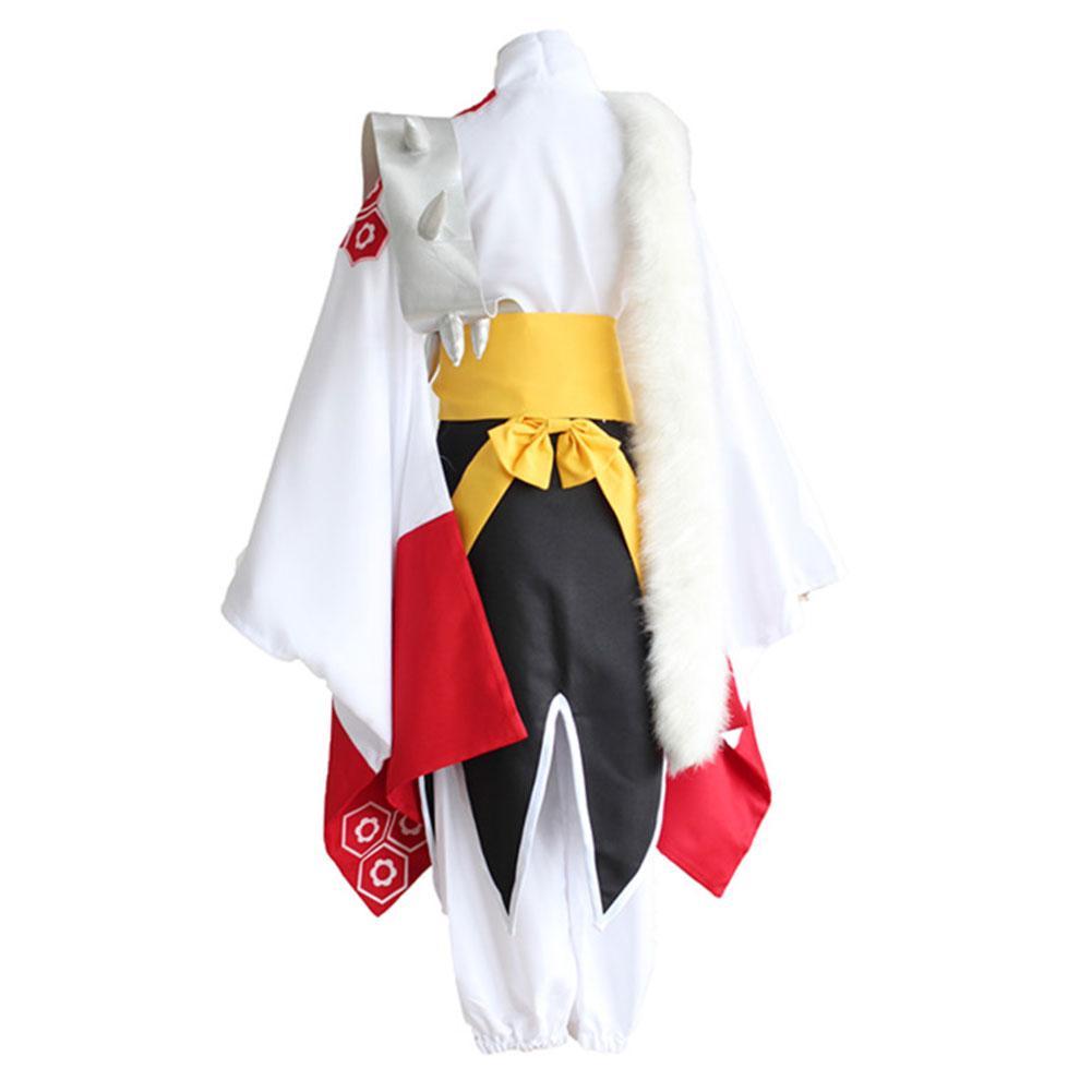 Destruction of Life Sesshomaru Cosplay Costume Full Set With Wigs and Shoes Halloween Costume Suit Set