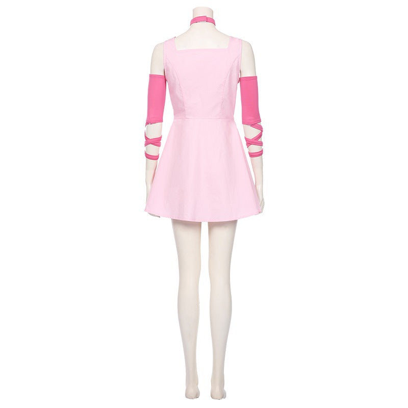 JOJO Reimi Sugimoto Costume Pink Dress Halloween Cosplay Outfit