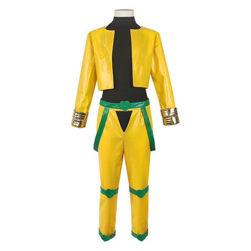 JOJO Dio Brando Yellow Costume +Wigs Full Set Halloween Costume Outfit
