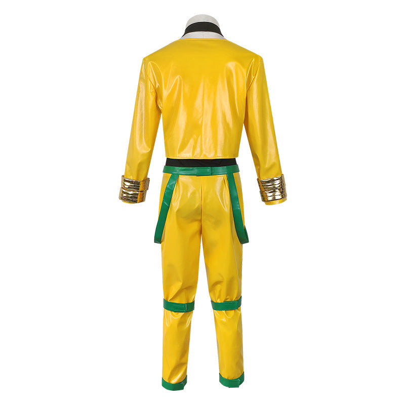 JOJO Dio Brando Yellow Costume +Wigs Full Set Halloween Costume Outfit