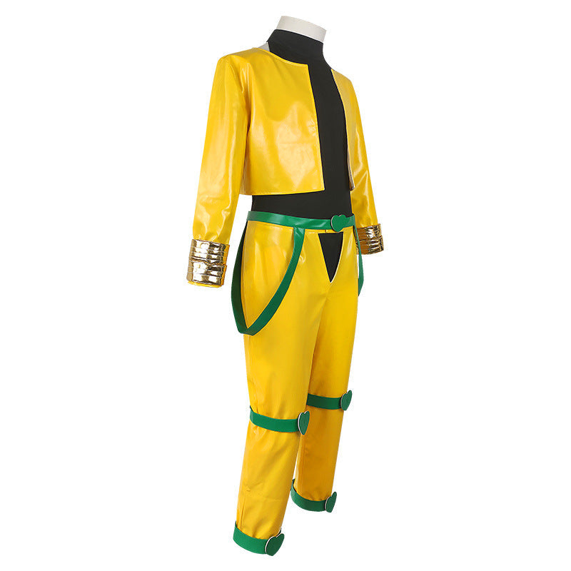 JOJO Dio Brando Yellow Costume +Wigs Full Set Halloween Costume Outfit