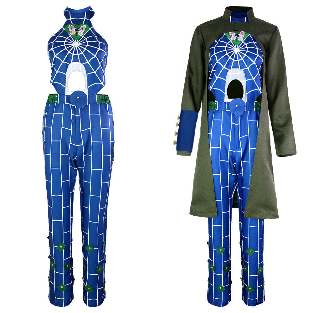 JOJO Jolyne Cujoh Full Set Costume With Wigs and Cloak