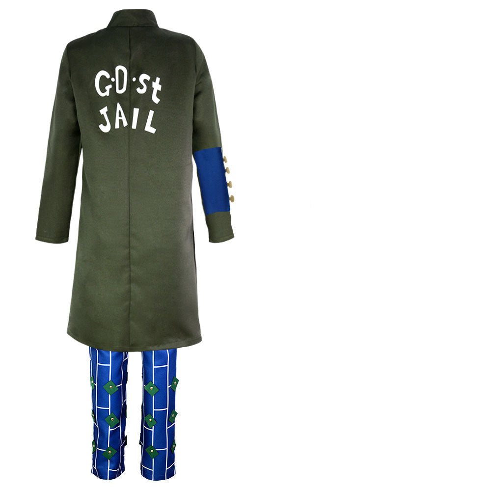 JOJO Jolyne Cujoh Full Set Costume With Wigs and Cloak