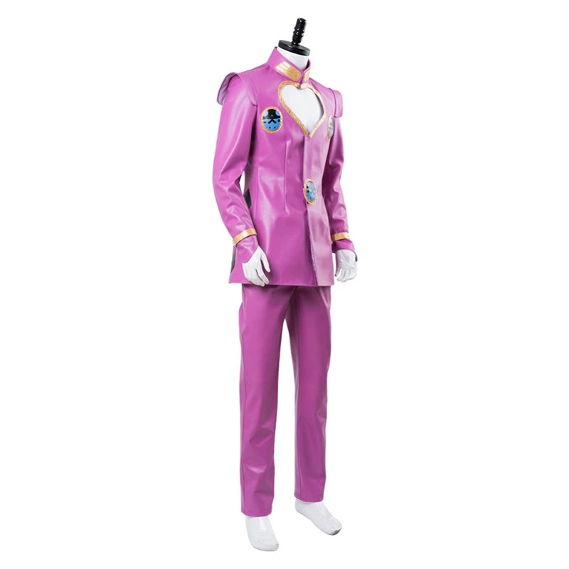 JOJO Giorno Giovanna Costume+Wigs+Shoes Whole Set Halloween Costume Outfit