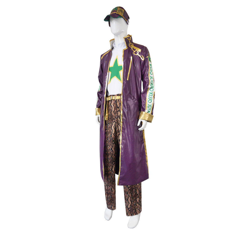 JOJO Jotaro Kujo Purple Costume Outfit Halloween Costume