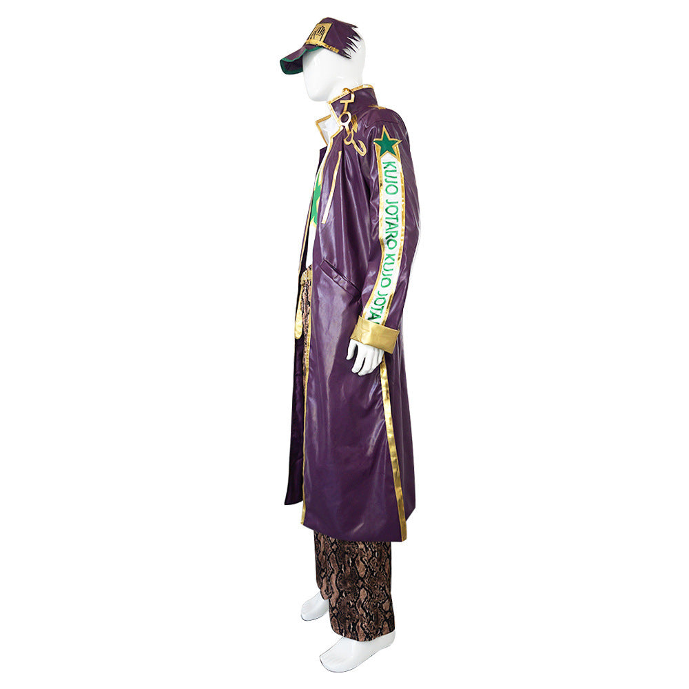 JOJO Jotaro Kujo Purple Costume Outfit Halloween Costume
