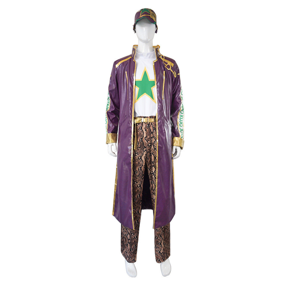 JOJO Jotaro Kujo Purple Costume Outfit Halloween Costume