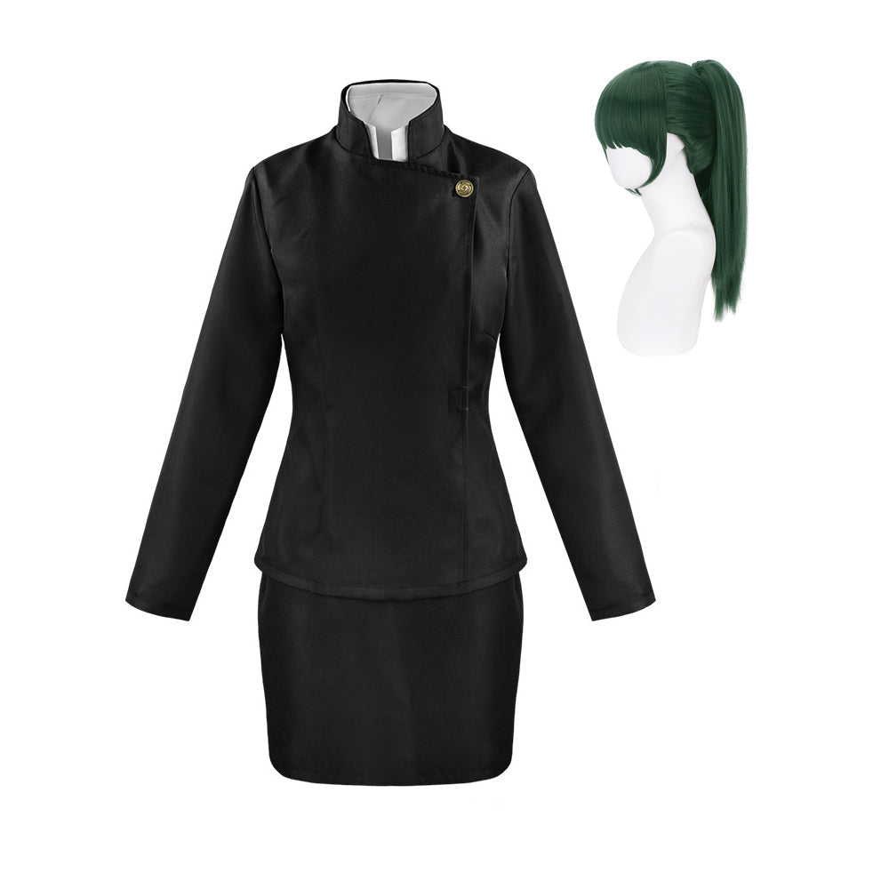 Maki Zenin Whole Set Cosplay Costume Uniform +Wigs Halloween Costume