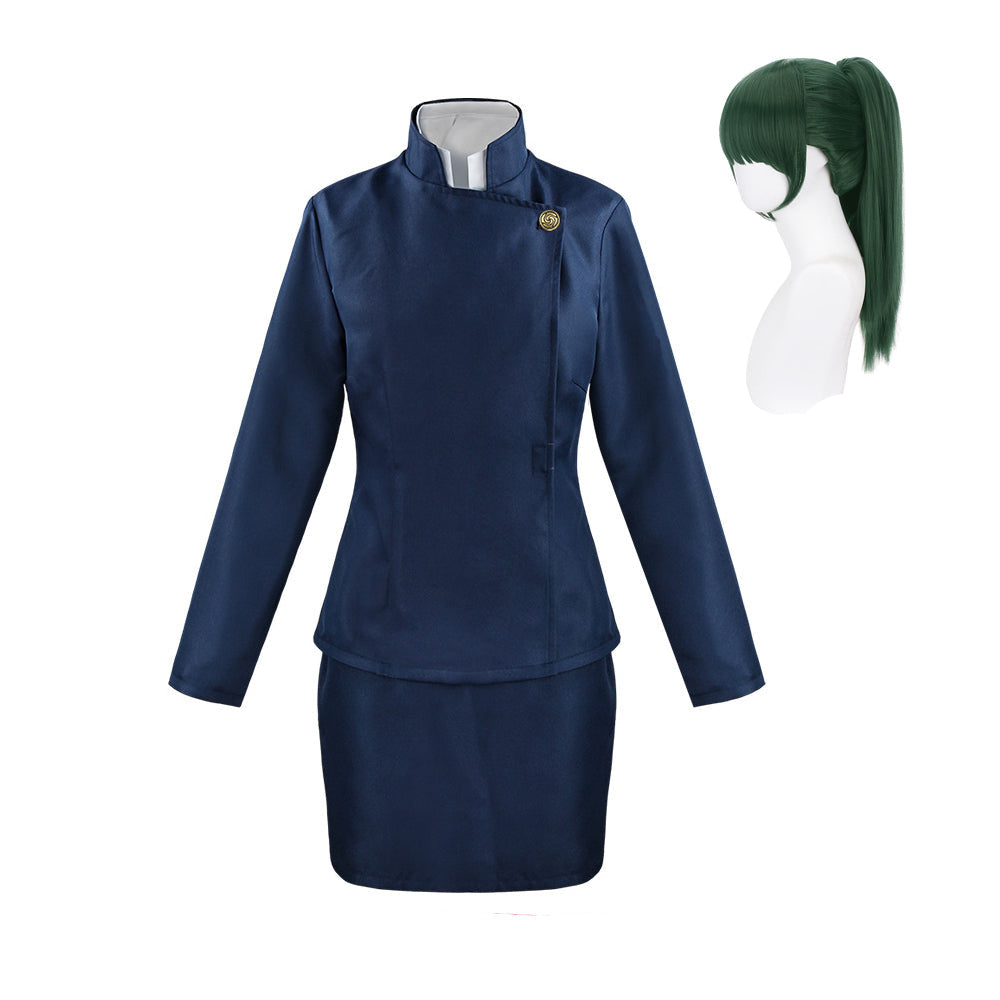 Maki Zenin Whole Set Cosplay Costume Uniform +Wigs Halloween Costume