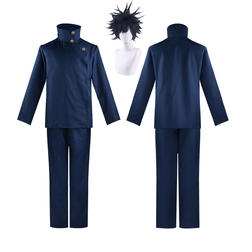 Megumi Fushiguro Full Set Cosplay Costume Uniform With Wigs