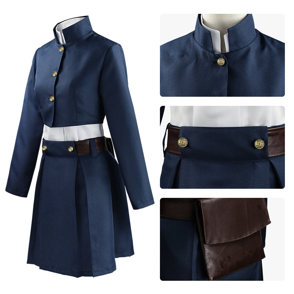Nobara Kugisaki Whole Set Cosplay Costume With Wigs Set Halloween Costume Outfit